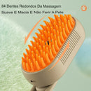 Escova a Vapor 3 em 1 para Cães e Gatos – Remoção de Pelos e Massagem