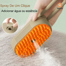 Escova a Vapor 3 em 1 para Cães e Gatos – Remoção de Pelos e Massagem