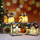 Mini Casa Natalina Iluminada — Enfeite de Natal com LED e Bateria Inclusa