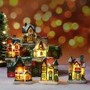 Mini Casa Natalina Iluminada — Enfeite de Natal com LED e Bateria Inclusa