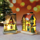 Mini Casa Natalina Iluminada — Enfeite de Natal com LED e Bateria Inclusa