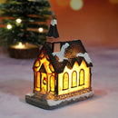 Mini Casa Natalina Iluminada — Enfeite de Natal com LED e Bateria Inclusa