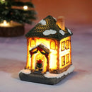 Mini Casa Natalina Iluminada — Enfeite de Natal com LED e Bateria Inclusa