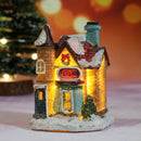 Mini Casa Natalina Iluminada — Enfeite de Natal com LED e Bateria Inclusa