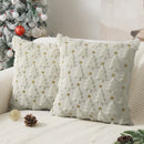 1 unidade de capa de almofada decorativa de Natal – Estampa de árvore de Natal ou Papai Noel em tricô