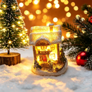 Mini Casa Natalina Iluminada — Enfeite de Natal com LED e Bateria Inclusa