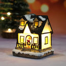 Mini Casa Natalina Iluminada — Enfeite de Natal com LED e Bateria Inclusa