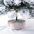 Enfeite de mesa com efeito de neve